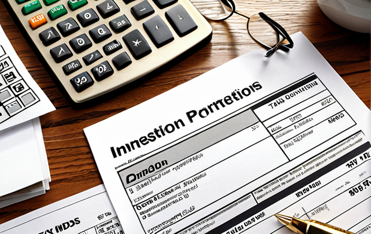 Crowdfunding investments with tax implications, featuring investment vs. donation models. Visual elements include stocks, bonds, goods, and tax forms.